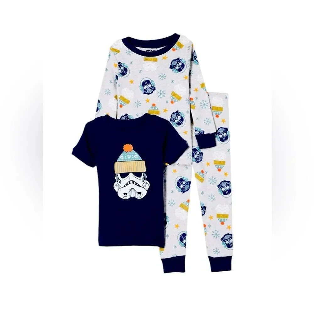 NWT Star Wars Youth Kid Pajama Set Snug Fit 100% Cotton Boy Girl Sz XL 11 - 12